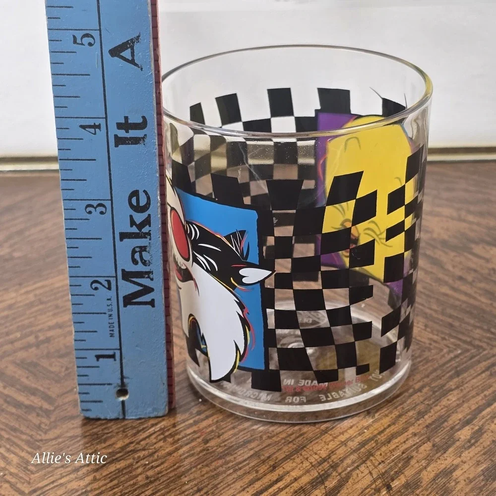 90s Looney Tunes Plastic Cups Kids Sylvester Tweety Vintage ZAK Designs Stacking
